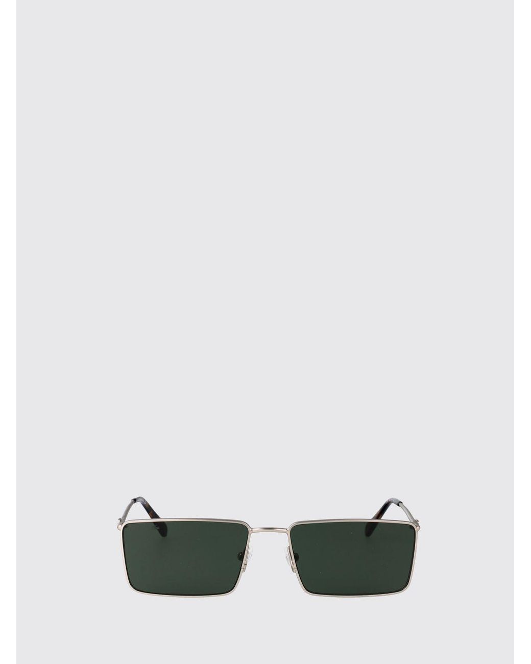 Lacoste Metallic Metal Aviator Sunglasses With Amber Lenses And Embossed Logo for men
