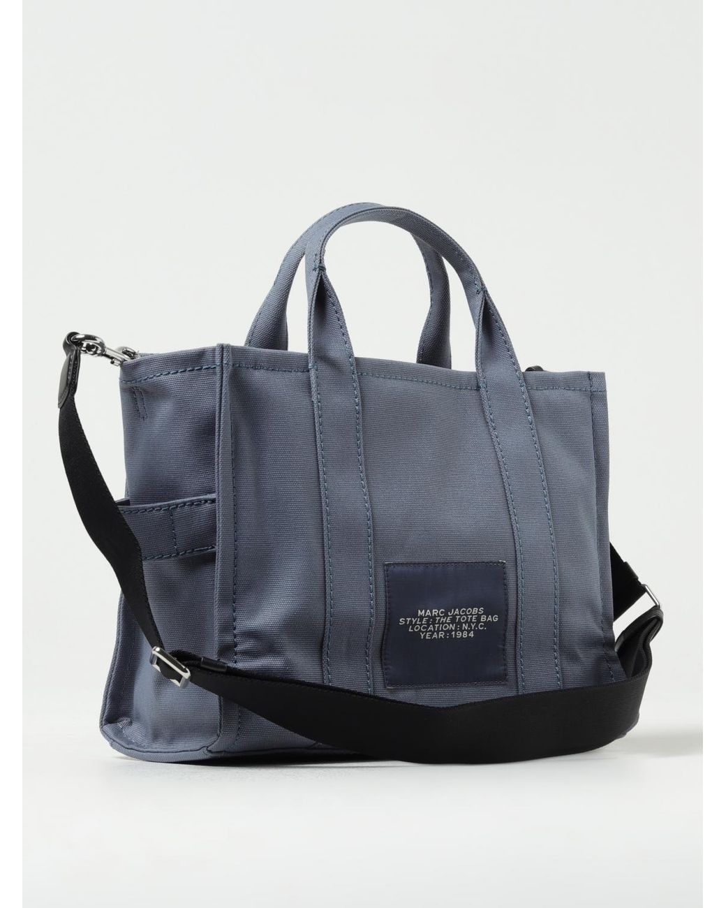 Marc Jacobs Blue The Medium Tote Bag Aus Canvas