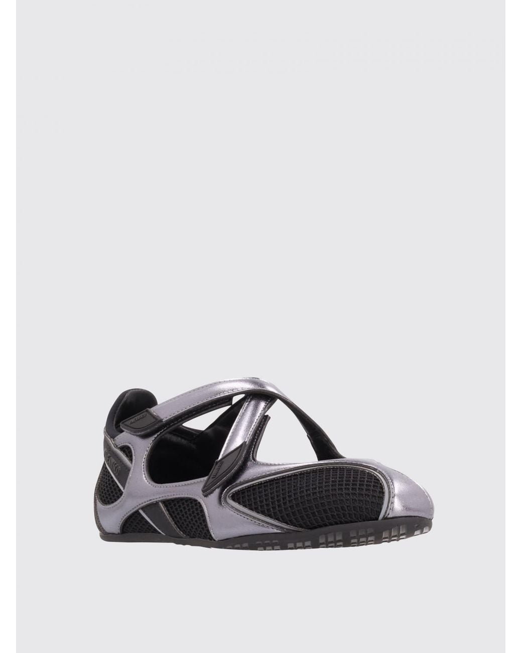 The Attico Black Floor 01 Mesh Ballerina