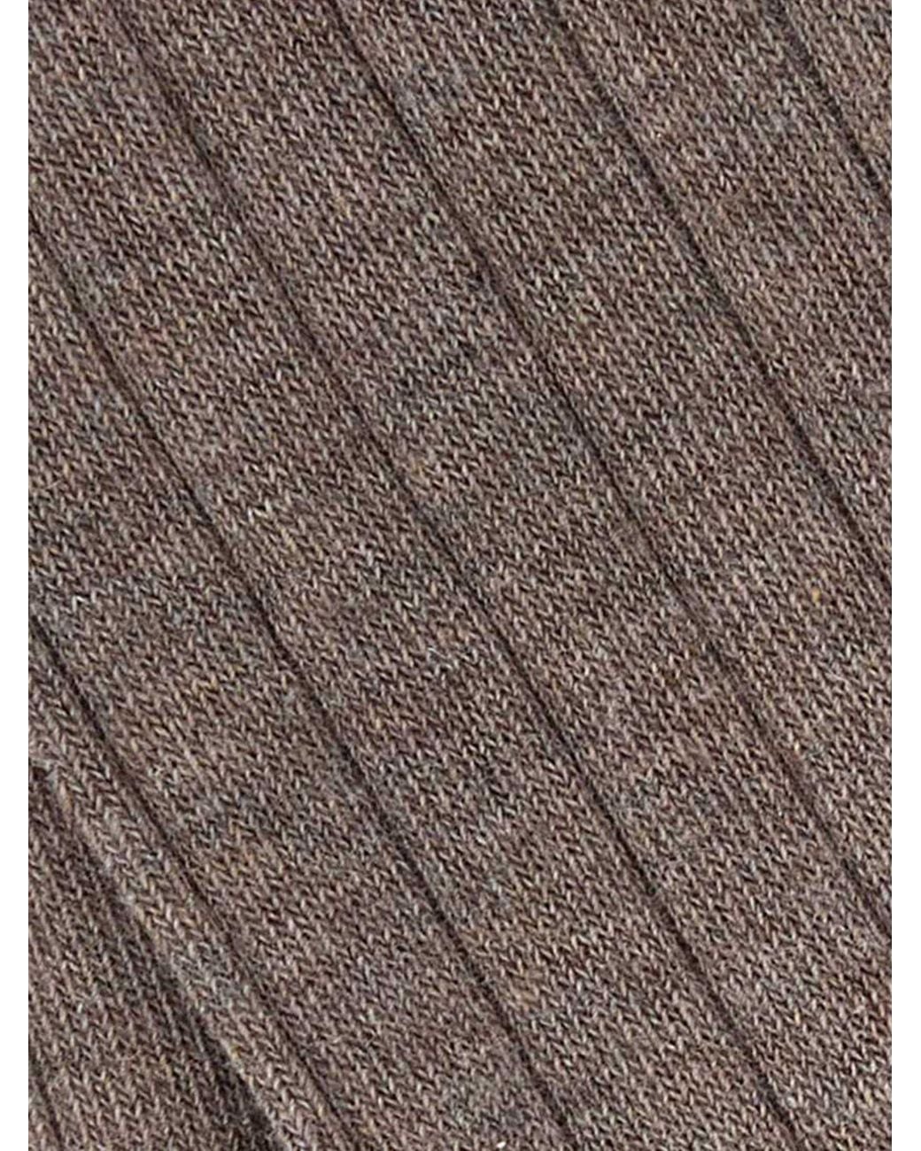 Gallo Gray Ribbed Crew Socks for men