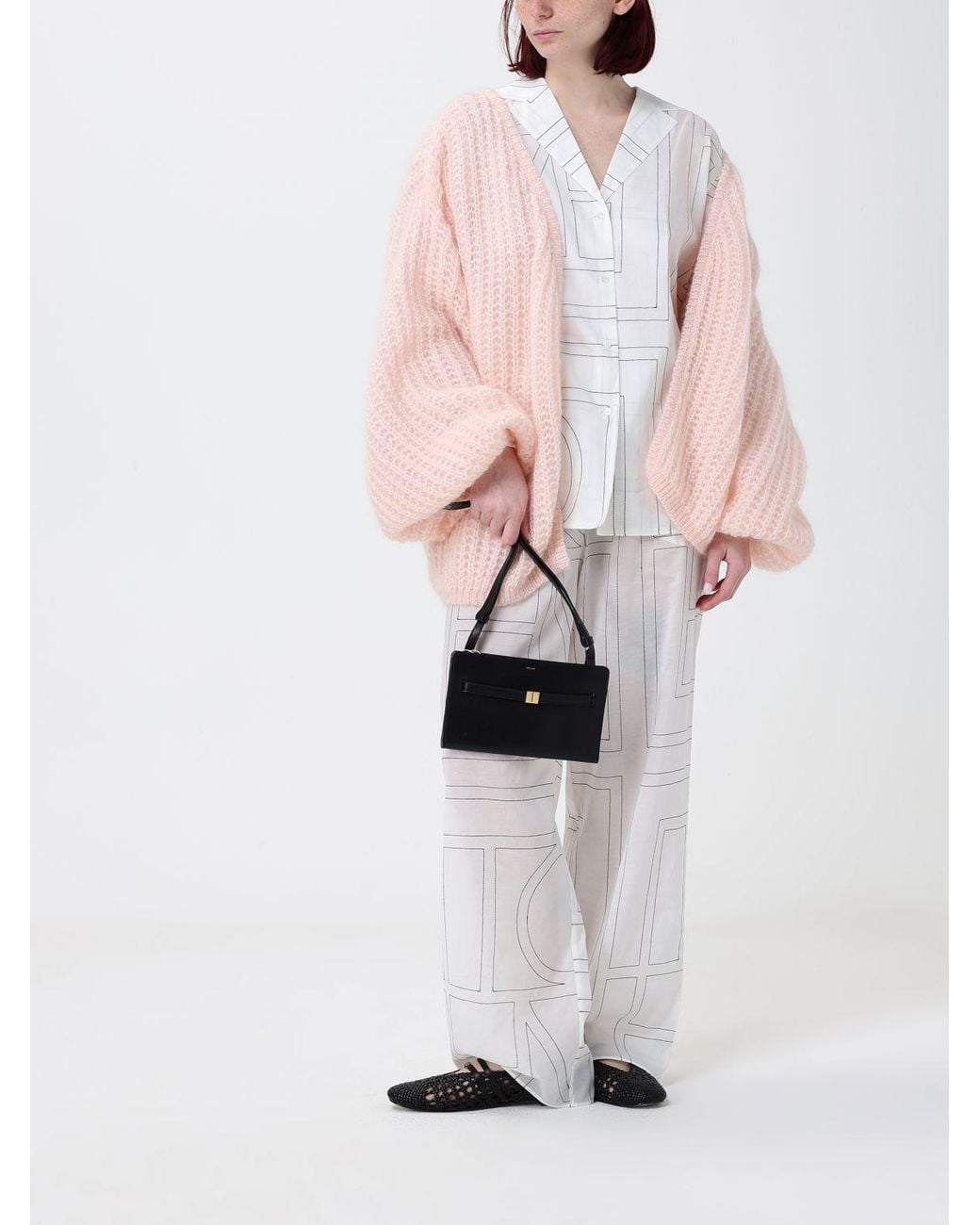 Totême Gray Leather Bag