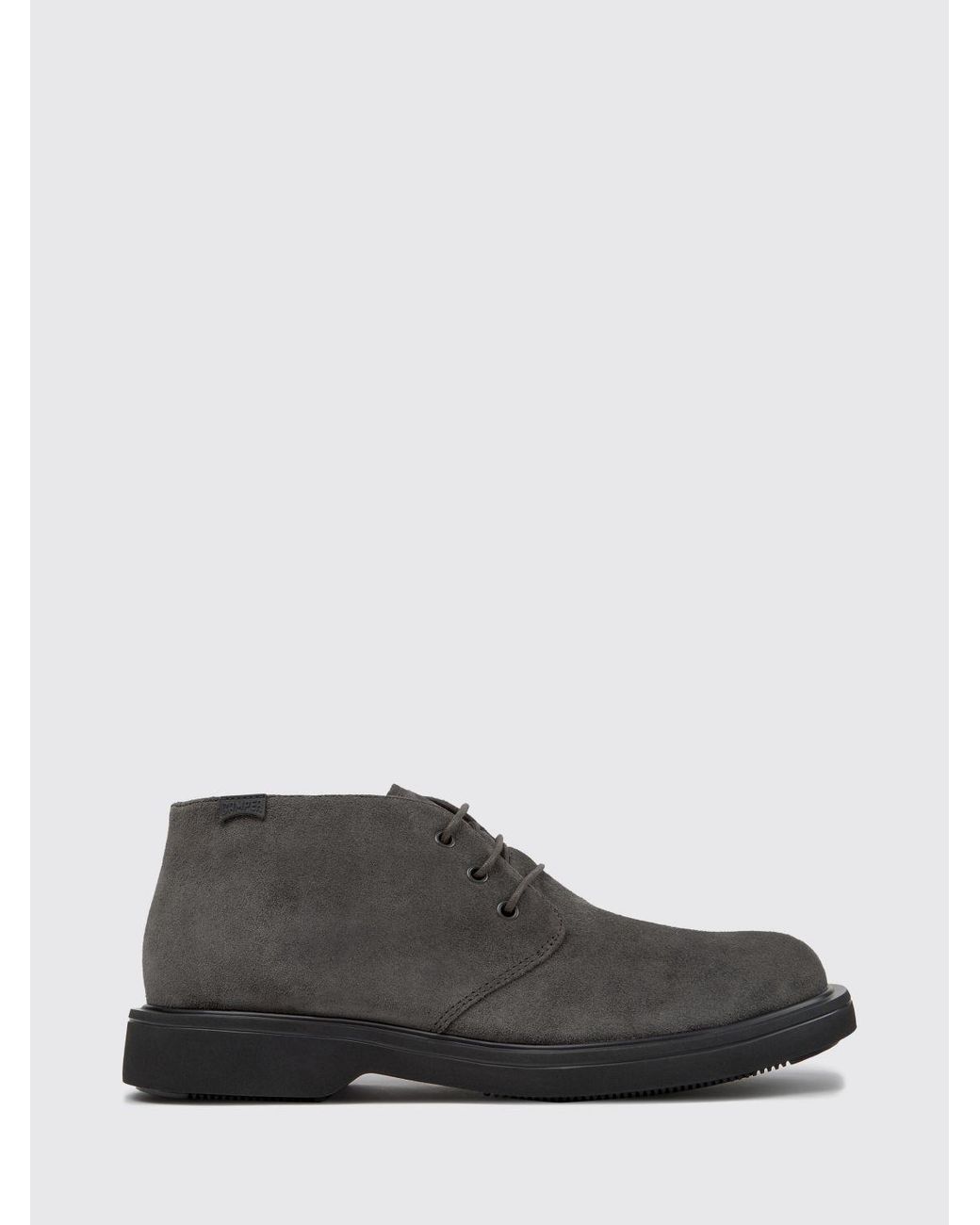 Camper Gray Norman Suede Chukka Boots With Ultralight Xl Extralight Sole for men