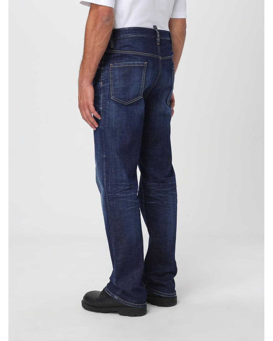 DSquared² Blue Trousers With Functional Pockets For Casual Wear for men