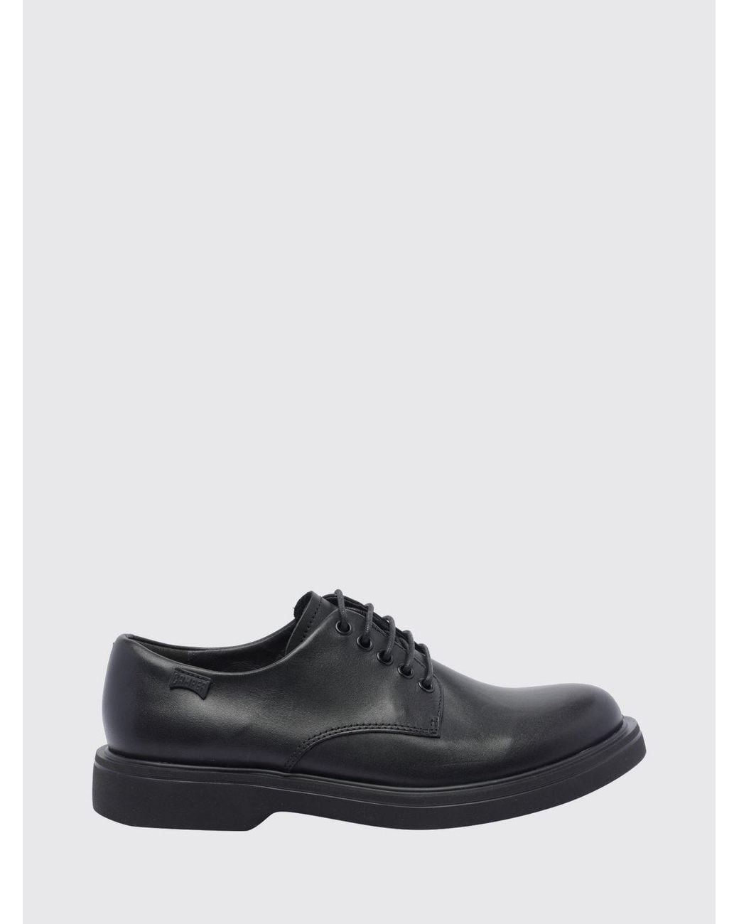 Camper White Norman Calfskin Leather Derby Shoes With Lightweight Sole for men