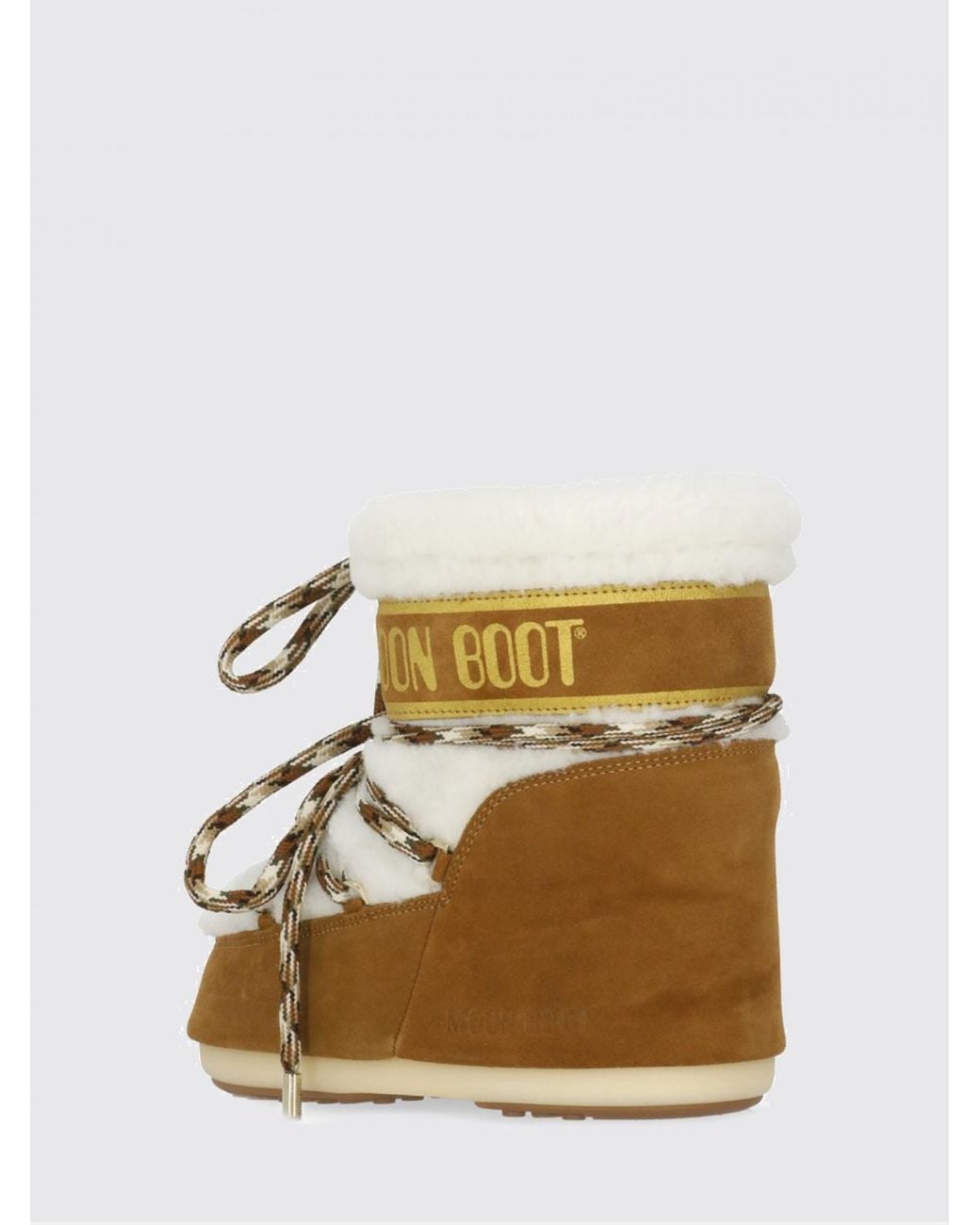 Moon Boot White Flat Ankle Boots