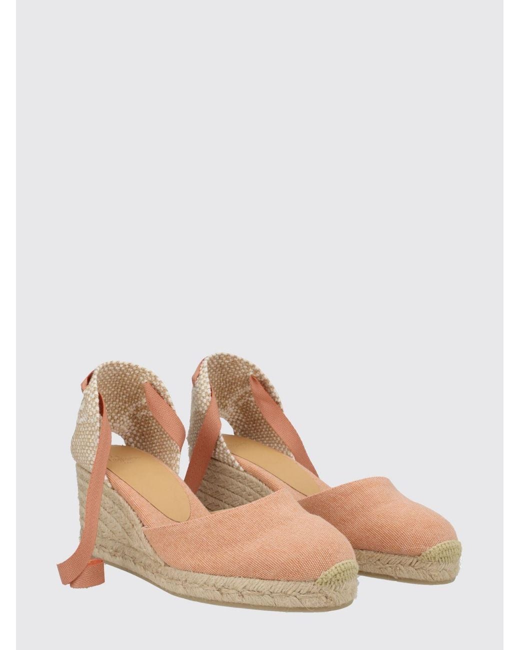 Castaner Pink Carina Cotton Canvas Espadrilles