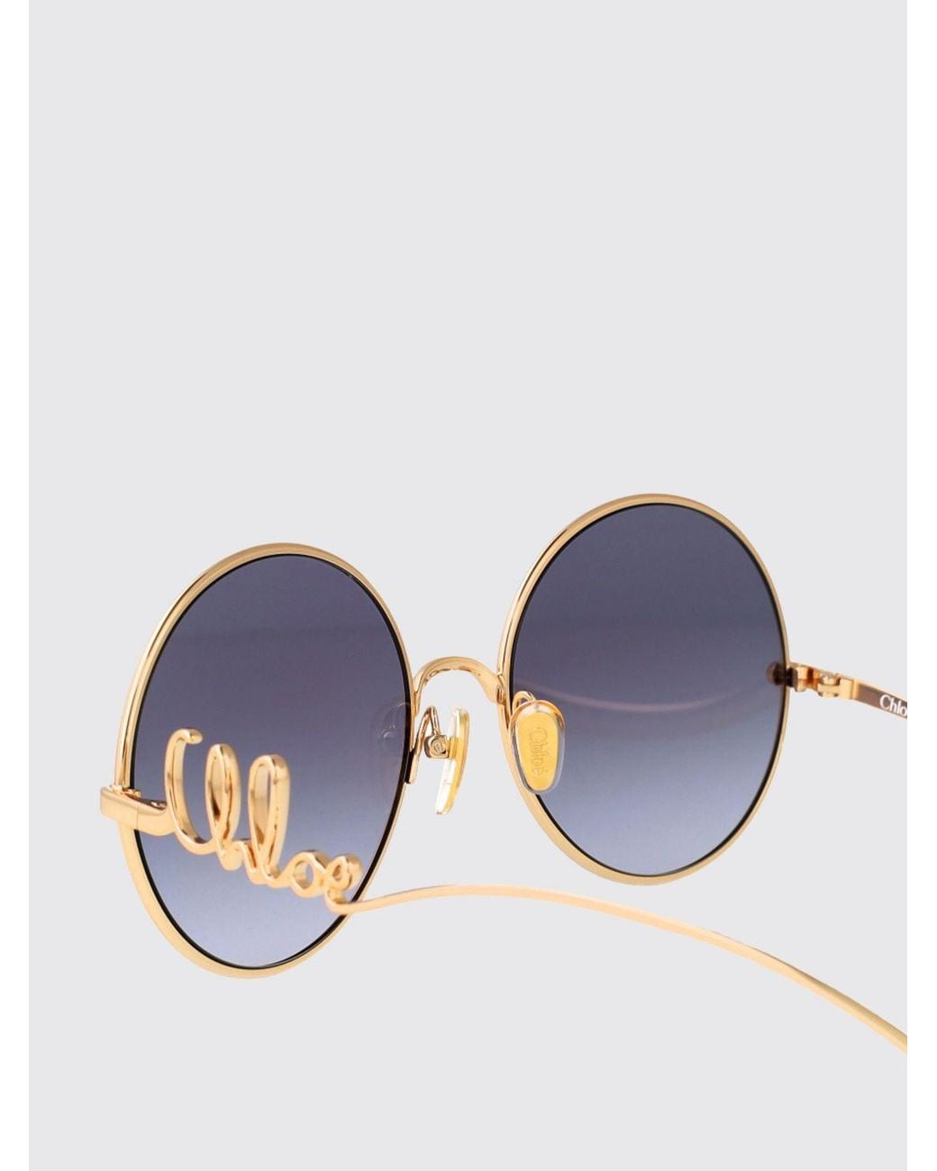 Chloé Blue ChloÉ Metal Panthos Sunglasses