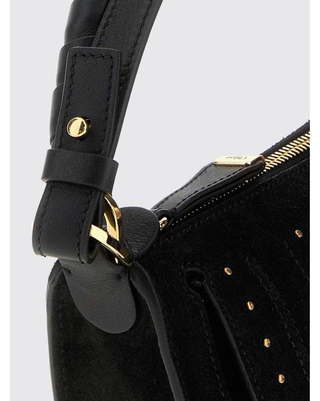 Chloé Black ChloÉ Marcie Suede Handbag With Braided Handle