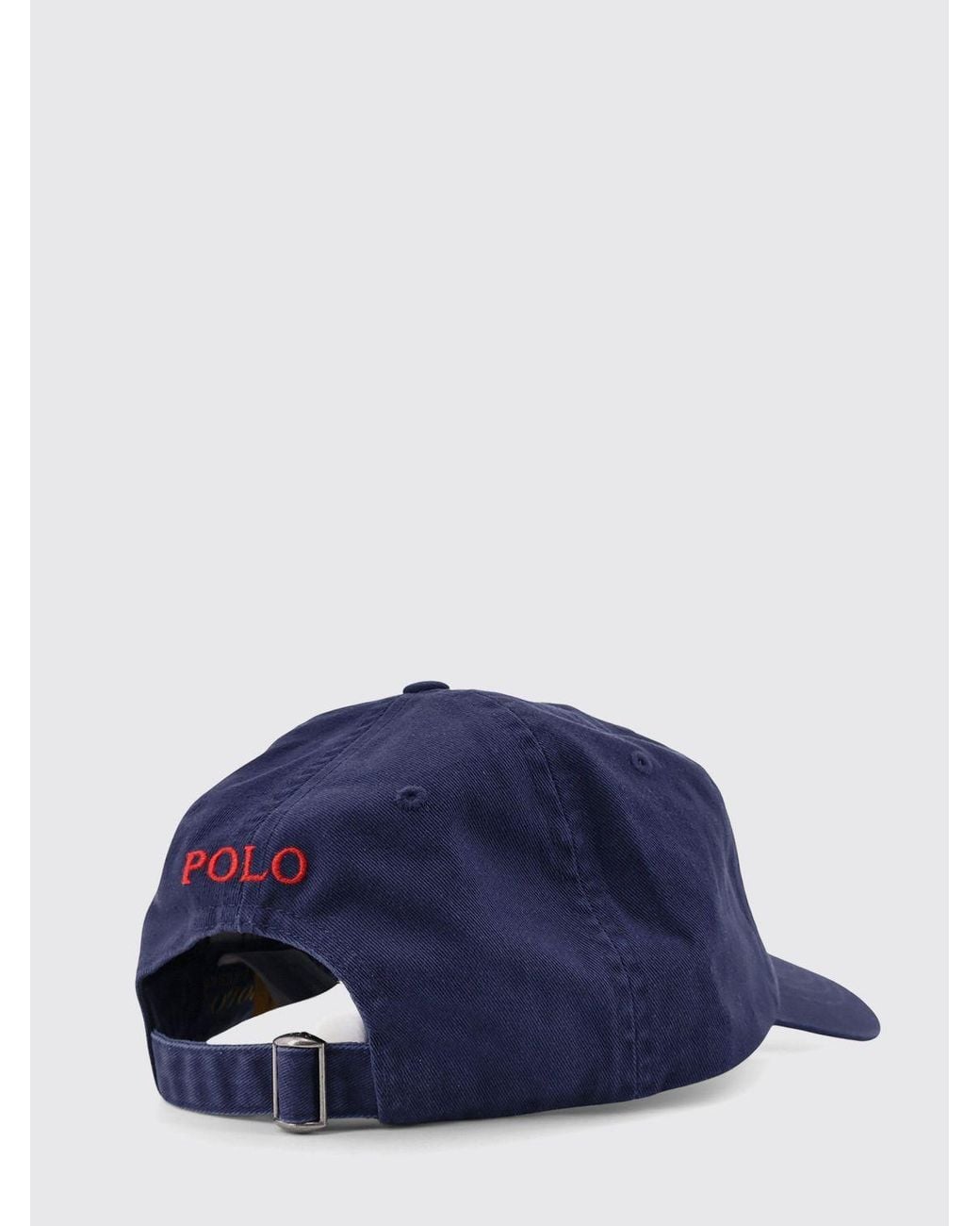 Polo Ralph Lauren Blue Cotton Baseball Cap With Embroidered Logo for men