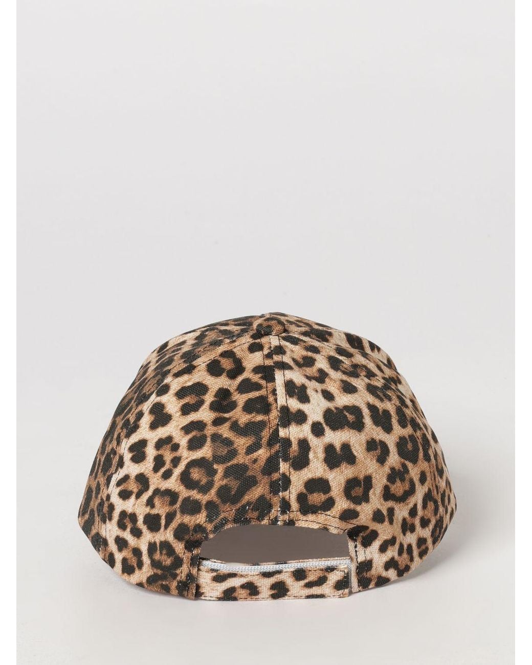Liu Jo Multicolor Animal Print Canvas Baseball Cap With Embroidered Logo