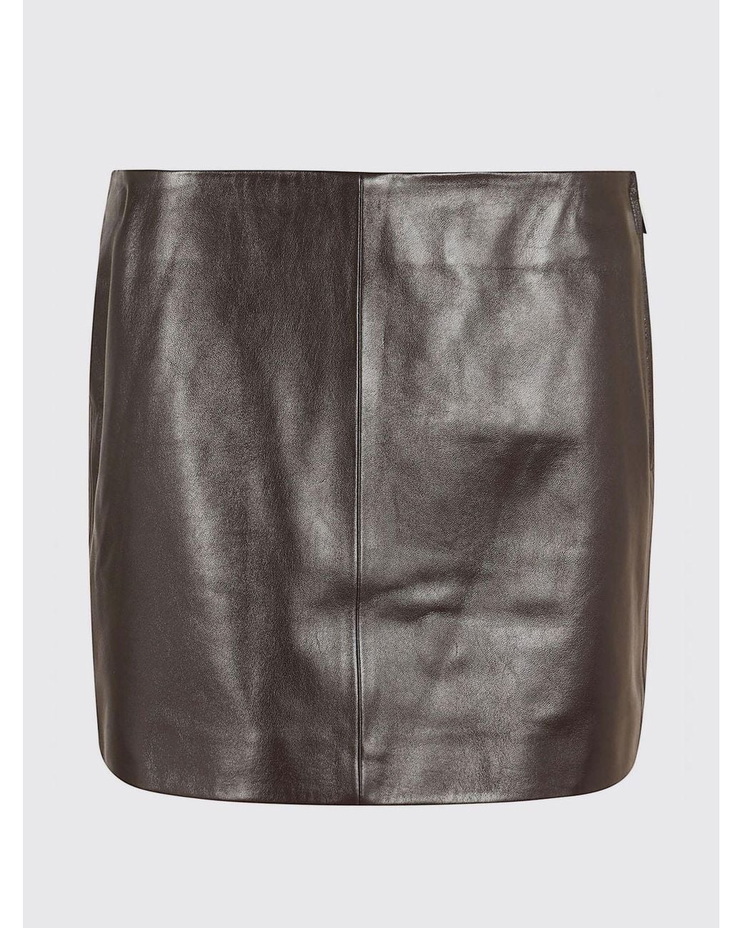 Arma Brown Slim Fit Pencil Mini Skirt