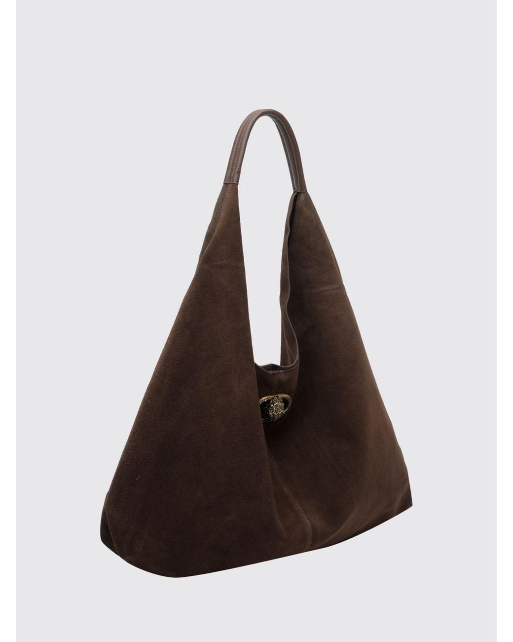 Kurt Geiger Brown Chelsea Suede Calfskin Hobo Bag