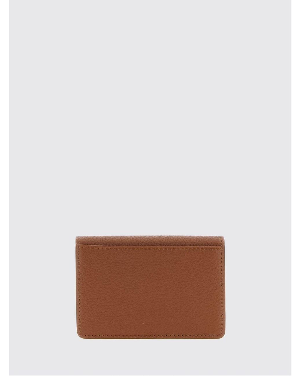 Ferragamo Brown Calfskin Leather Keyring