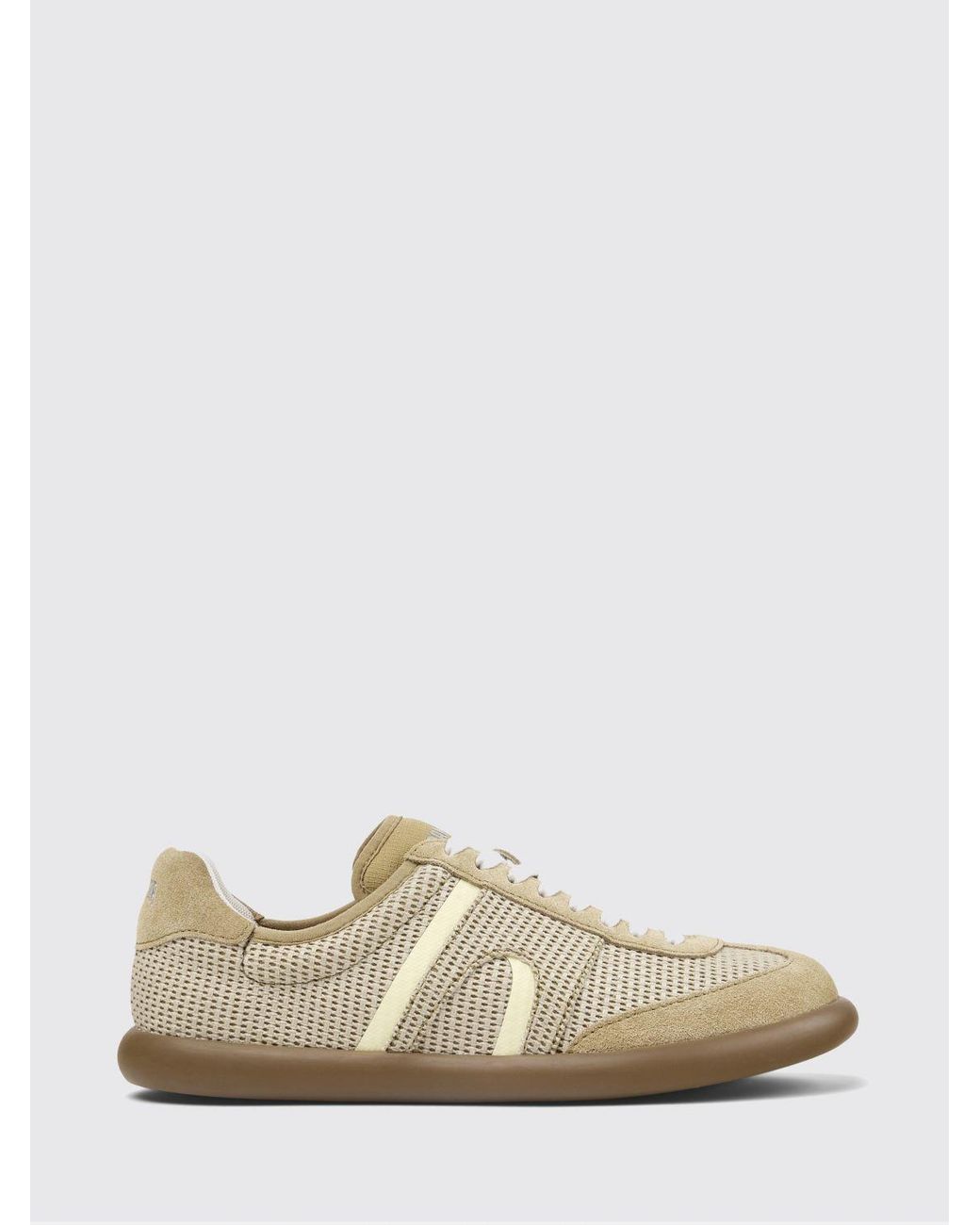 Camper White Pelotas Soller Suede And Lyocell Tencel Sneakers
