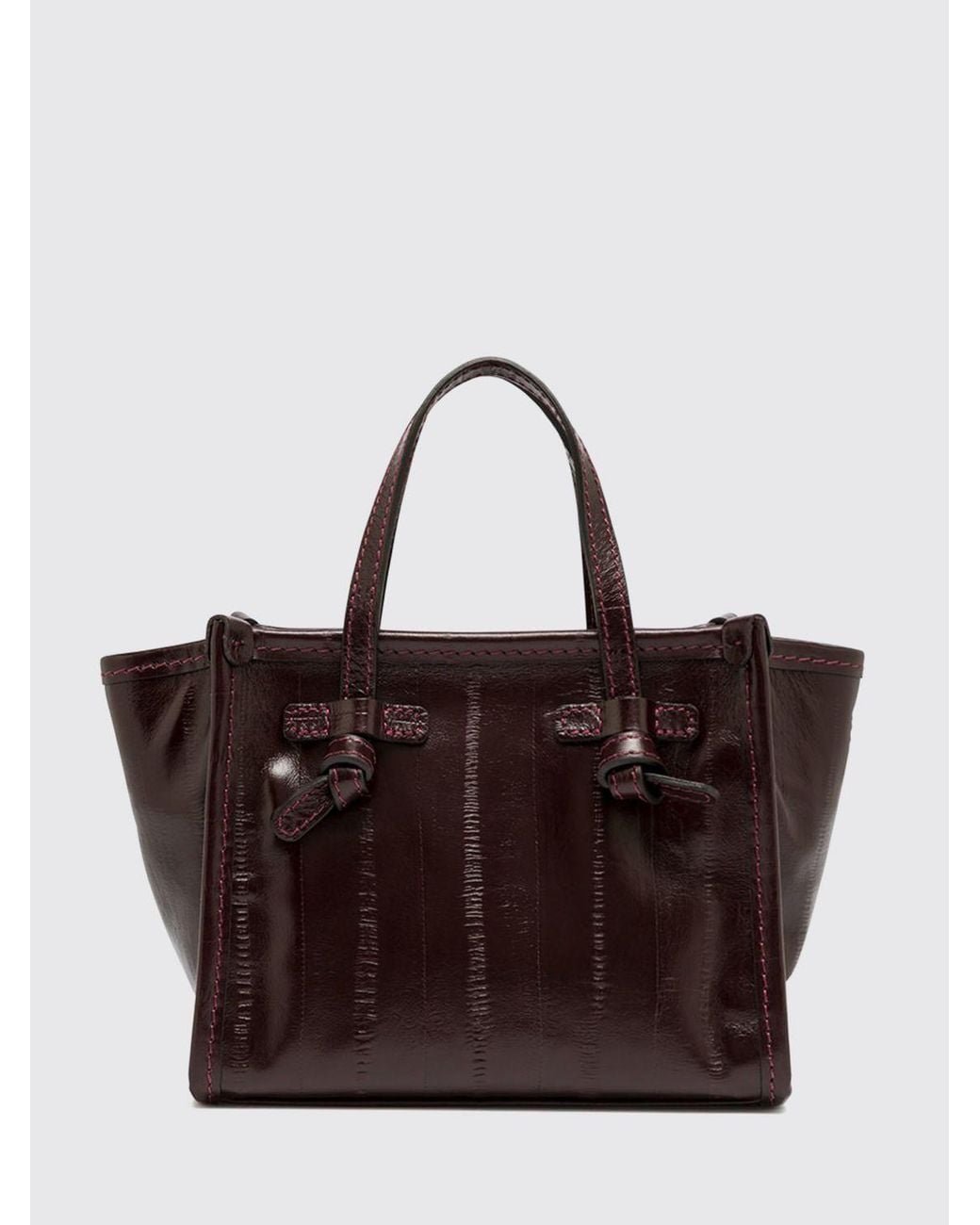 Gianni Chiarini Brown Miss Marcella Mini Leather Handbag With Shoulder Strap