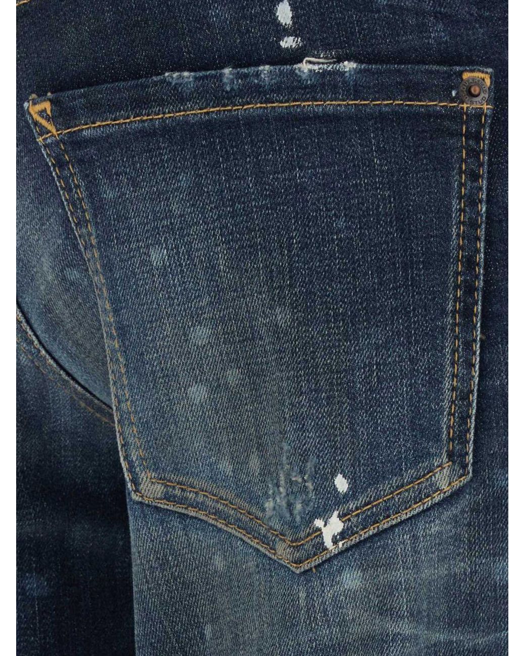 DSquared² Blue Jenna Mid-Rise Skinny-Fit Jeans