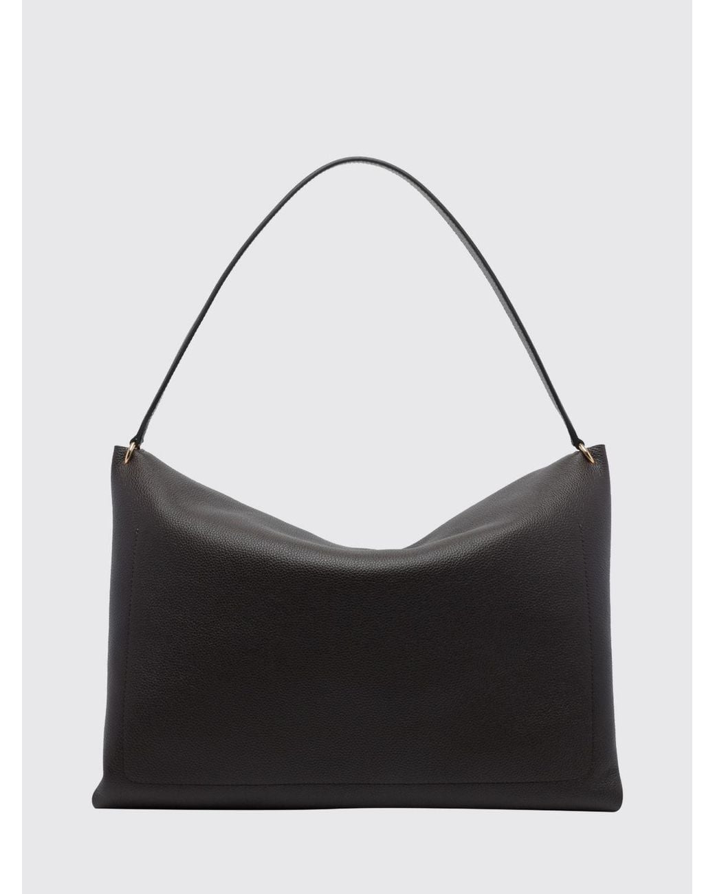Wandler Black Penelope Large Calf Leather Shoulder Bag With Zip Closure
