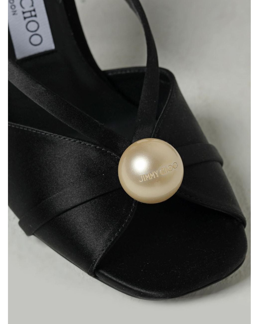 Jimmy Choo Black Flat Sandals