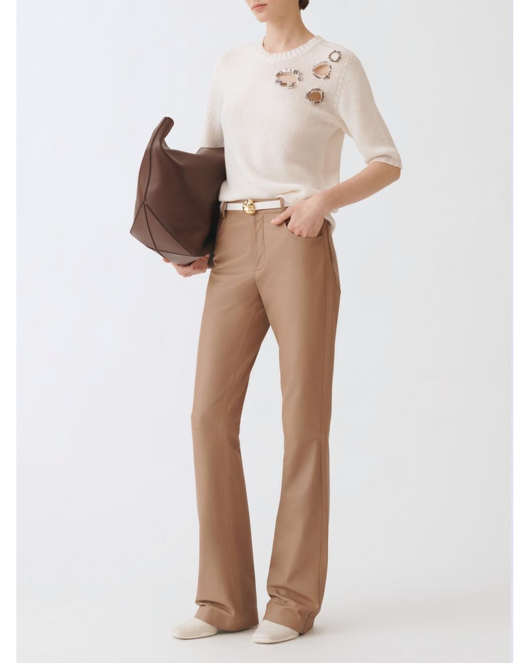 Fabiana Filippi Natural Trousers