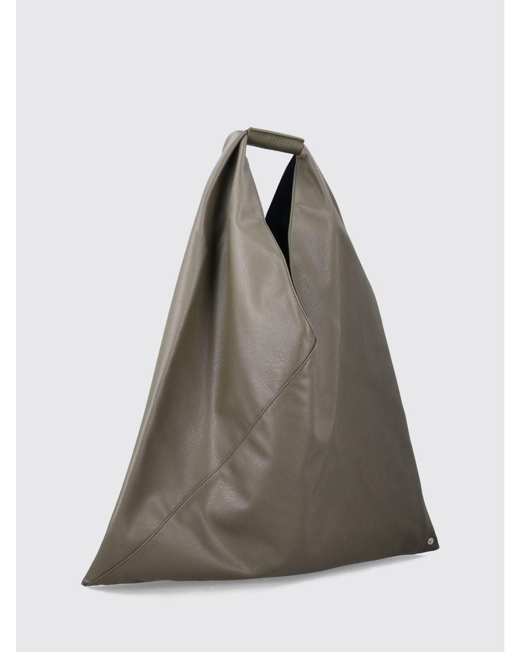 MM6 by Maison Margiela Gray Japanese Shoulder Bag With Stitch