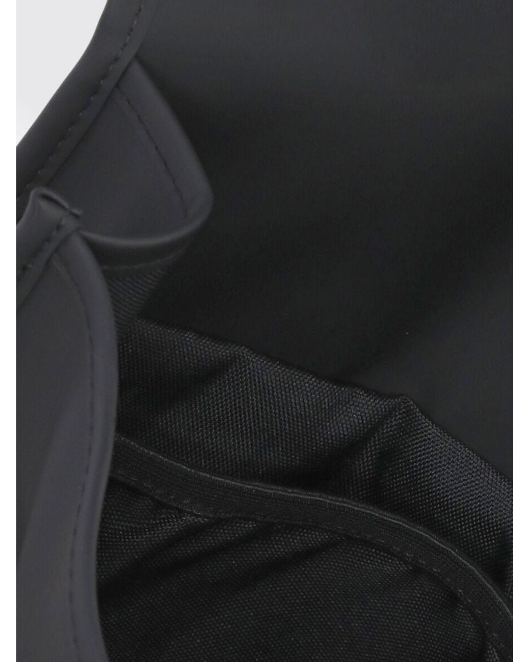 Rains Black Puffed Mini Backpack for men