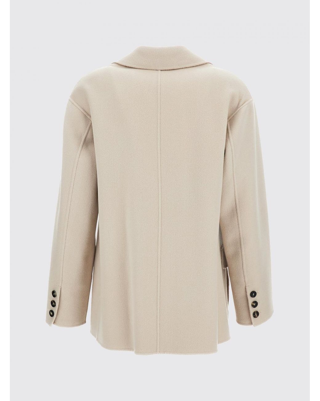 Max Mara Natural Short Single-Breasted Coat
