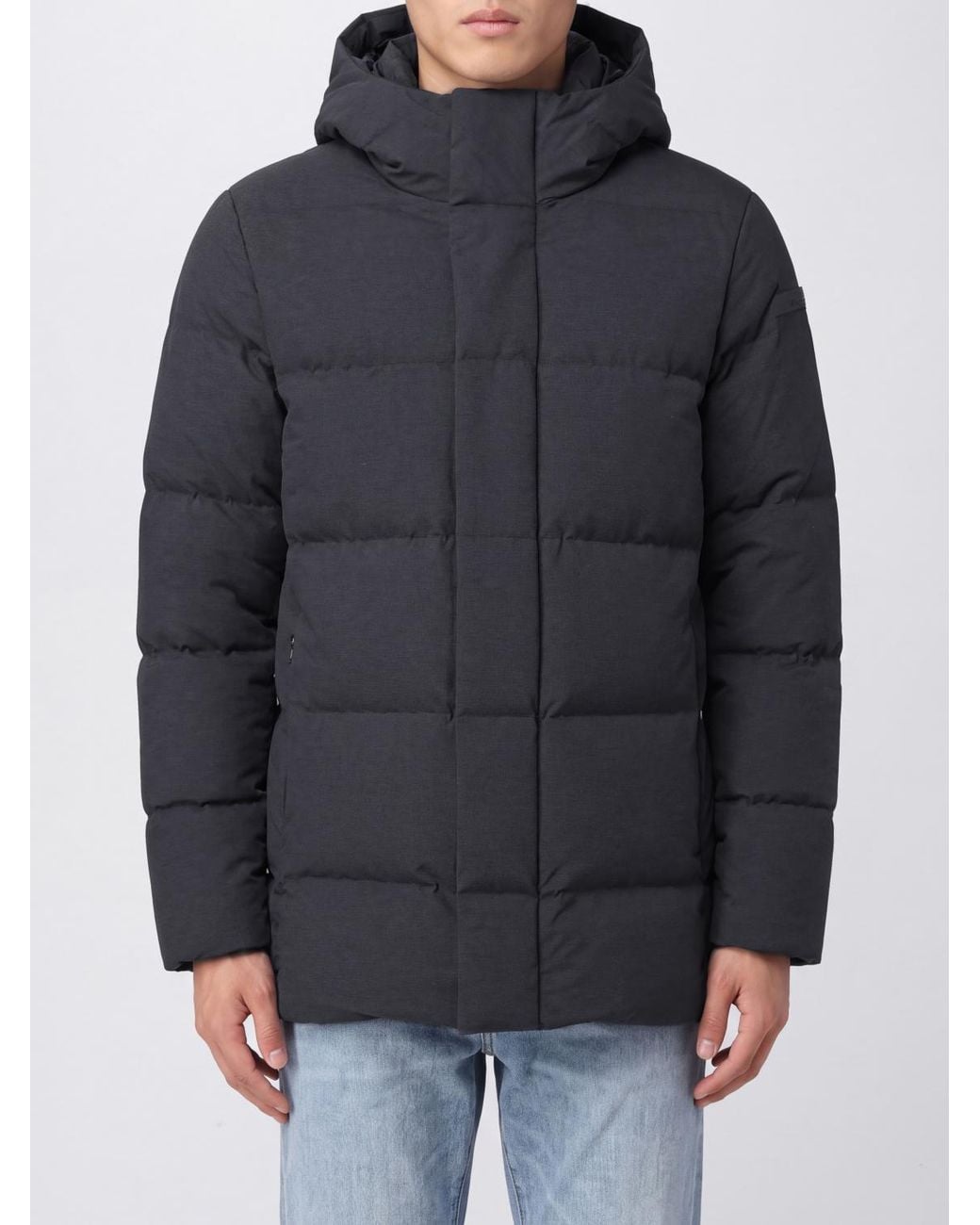 Rrd Gray Hooded Puffer Jacket for men
