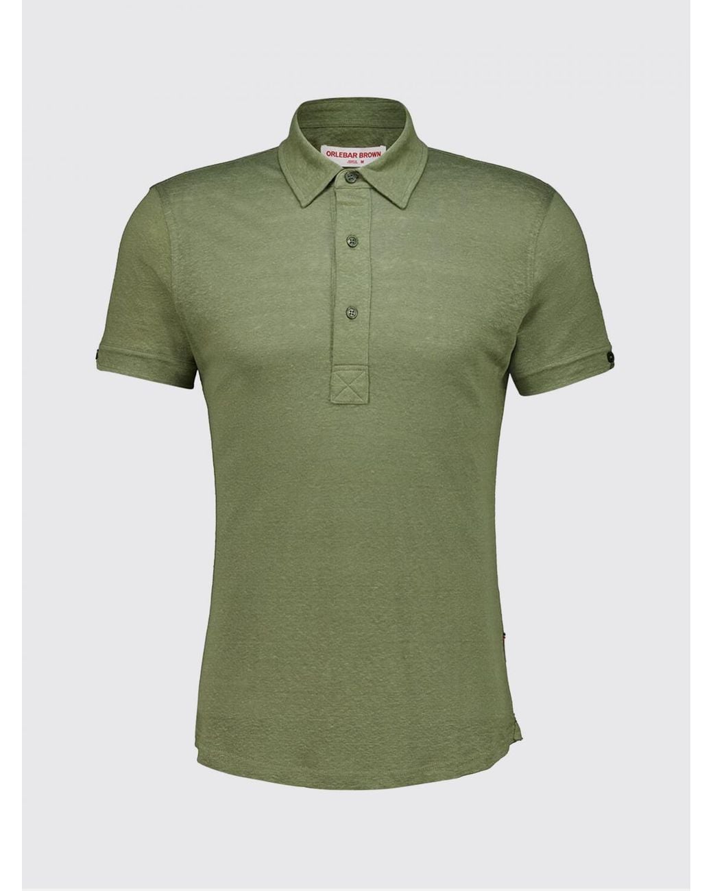 Orlebar Brown Green Slim Fit Polo for men
