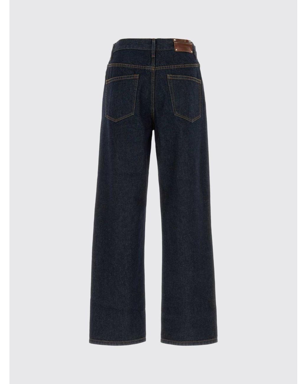 Dries Van Noten Blue Mid-Rise Wide-Leg Jeans for men