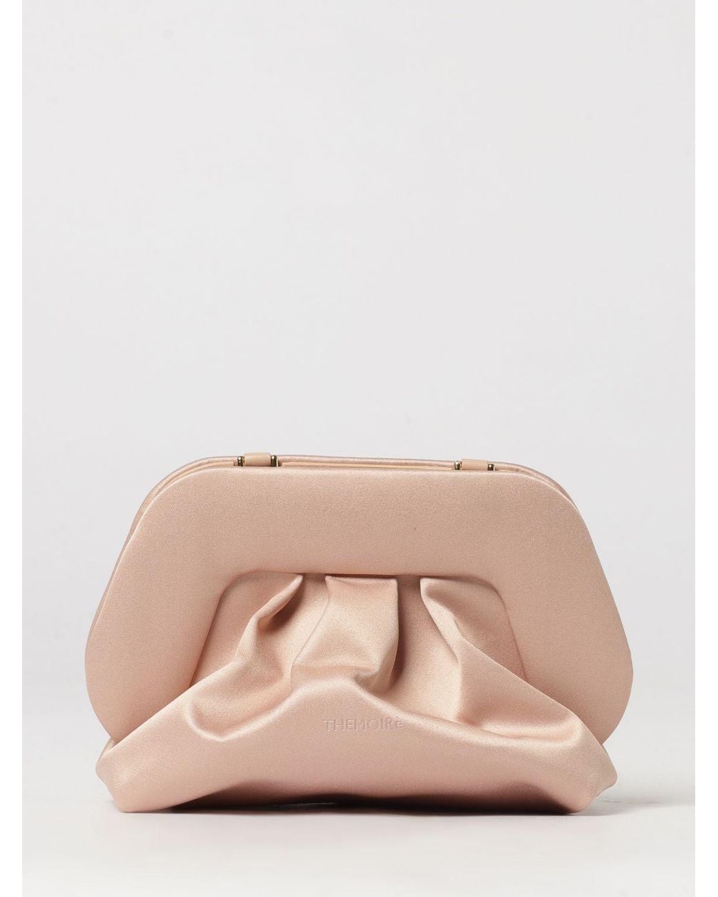 THEMOIRÈ Pink ThemoirÈ Bios Draped Satin Mini Bag With Shoulder Strap
