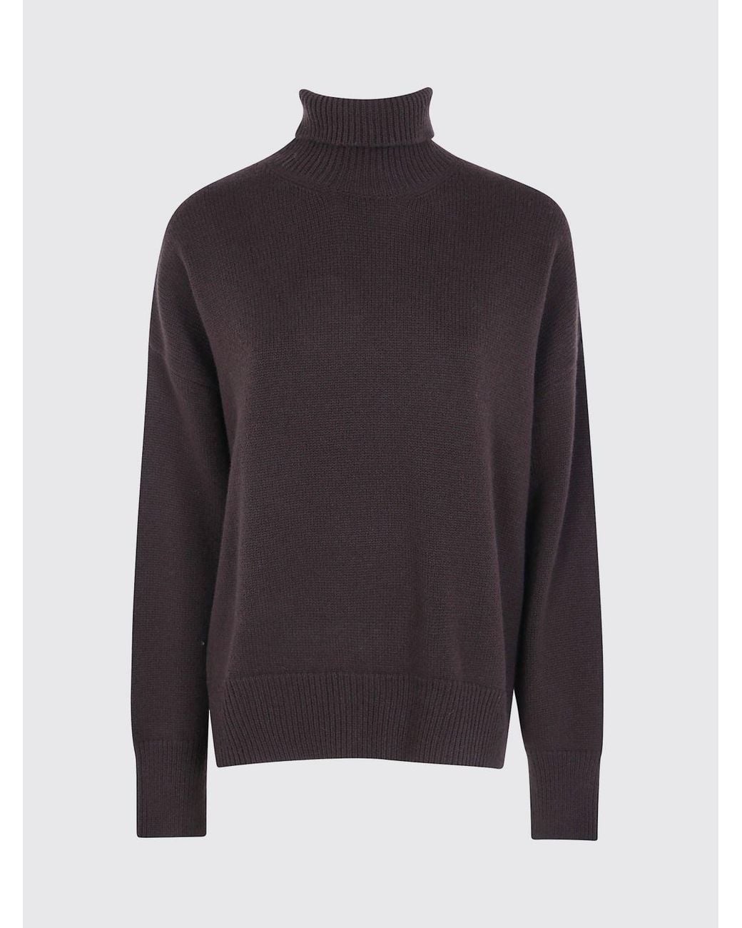 Mrz Blue Dropped Shoulder Virgin Wool And Cashmere Turtleneck Jumper