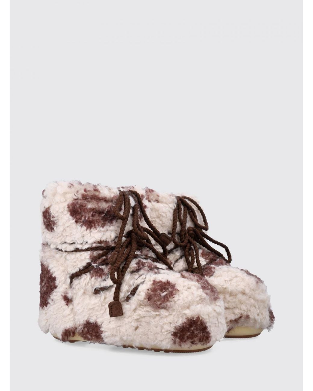Moon Boot Pink Flat Ankle Boots