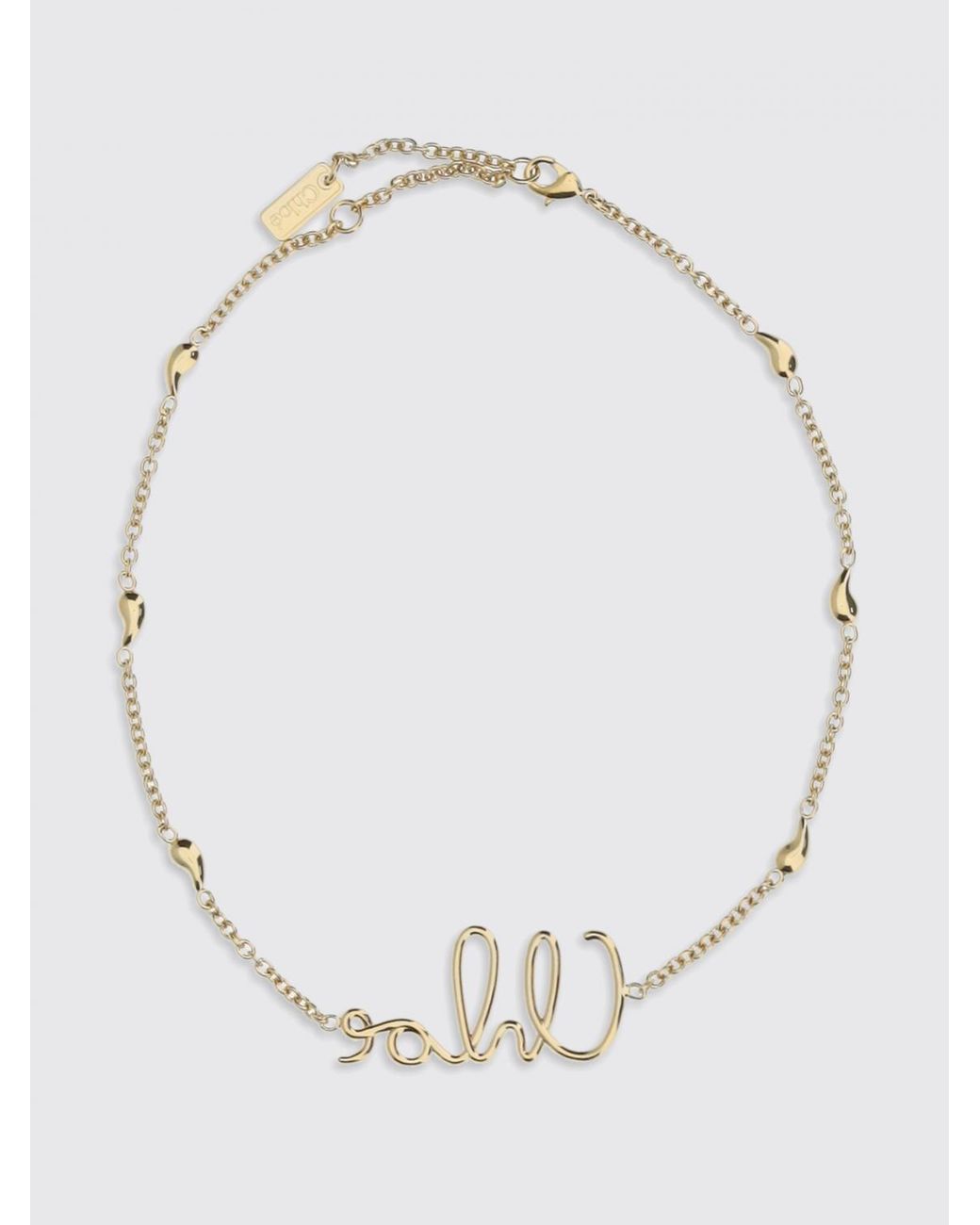 Chloé White ChloÉ Iconic Brass Necklace