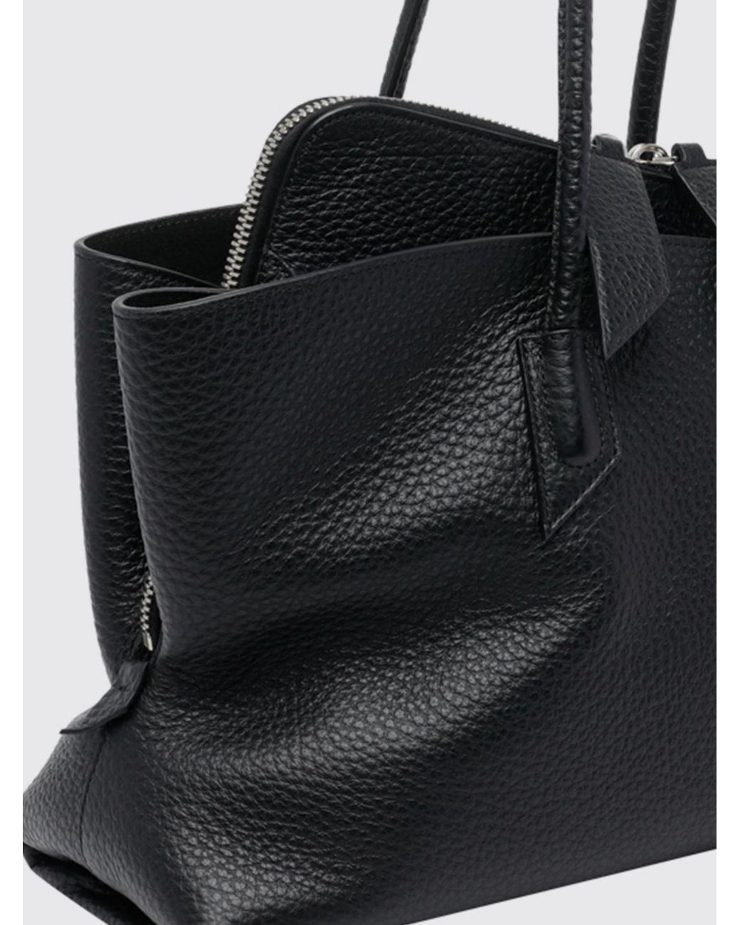 The Attico Black La Passeggiata Shoulder Bag