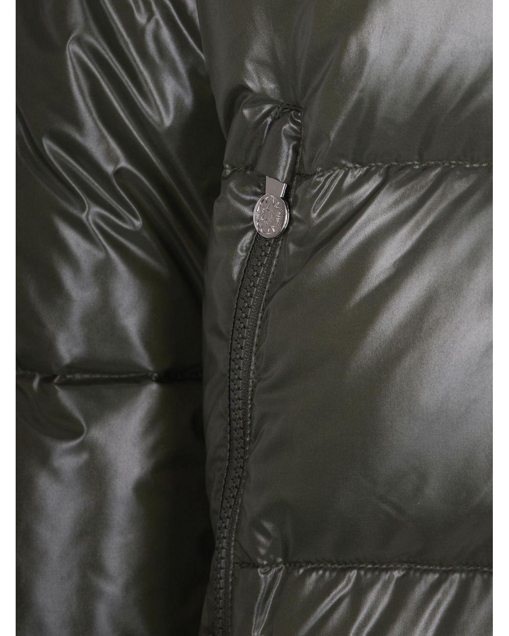 Pyrenex Gray Water-Repellent Quilted Nylon Down Jacket With High Neck for men
