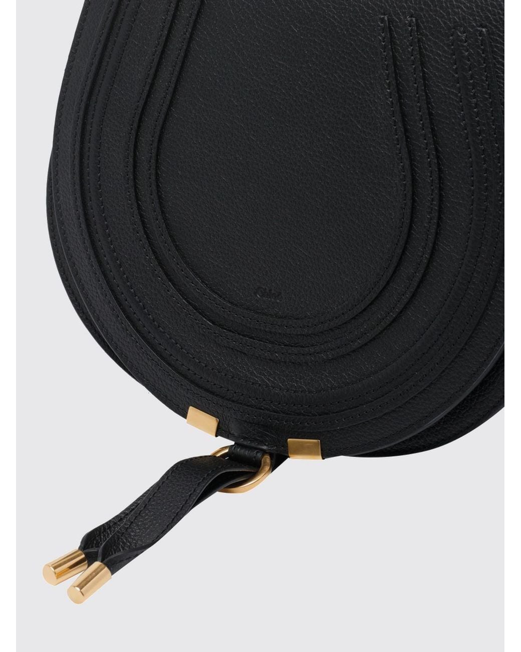 Chloé Black ChloÉ Marcie Grained Calfskin Mini Crossbody Bag