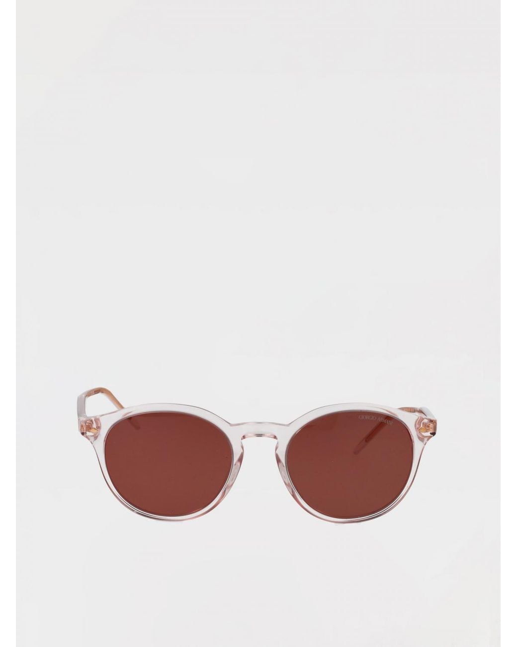 Giorgio Armani Pink Round Crystal Sunglasses for men
