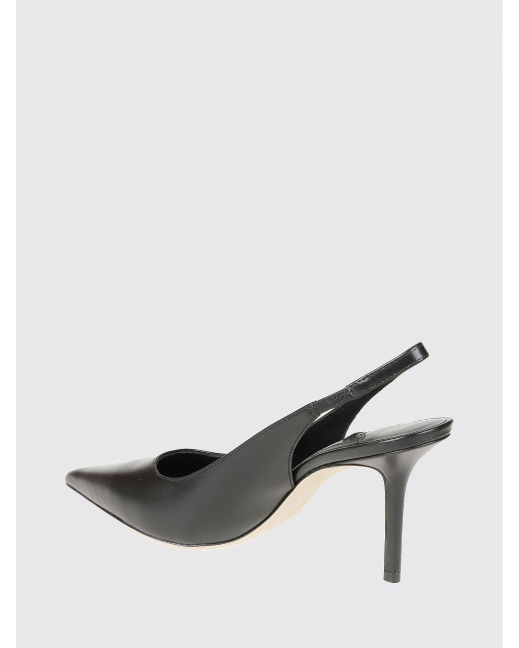 Jimmy Choo Black Love Calfskin Leather Slingback Pumps With Stiletto Heel