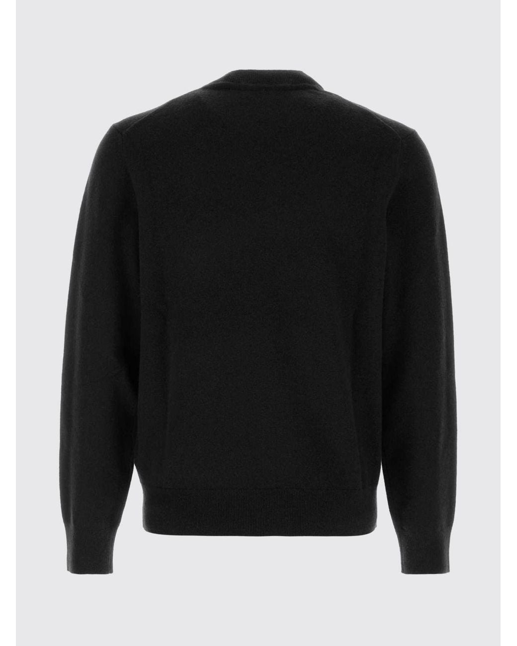 Burberry Blue Fine Cashmere-Blend Crewneck Jumper for men