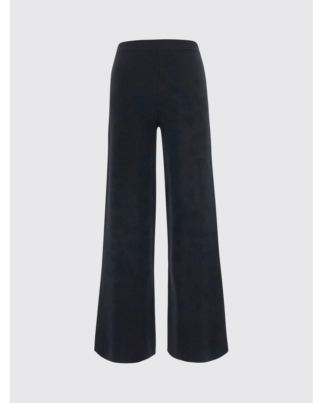 P.A.R.O.S.H. Blue P.A.R.O.S.H. Wide-Leg Wool And Cashmere Knit Trousers With Elastic Waist