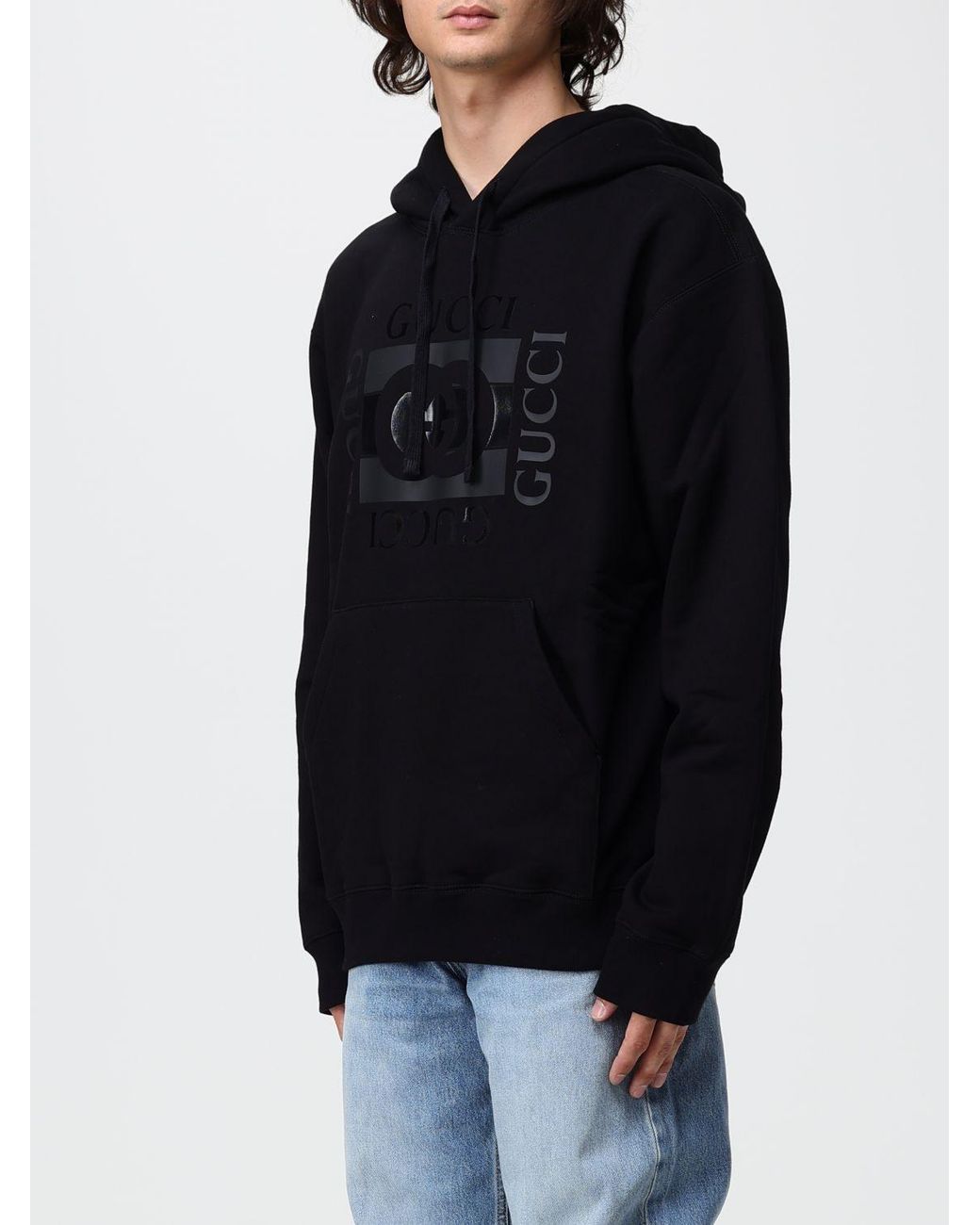 Sudadera Hombre Gucci de hombre de color Black