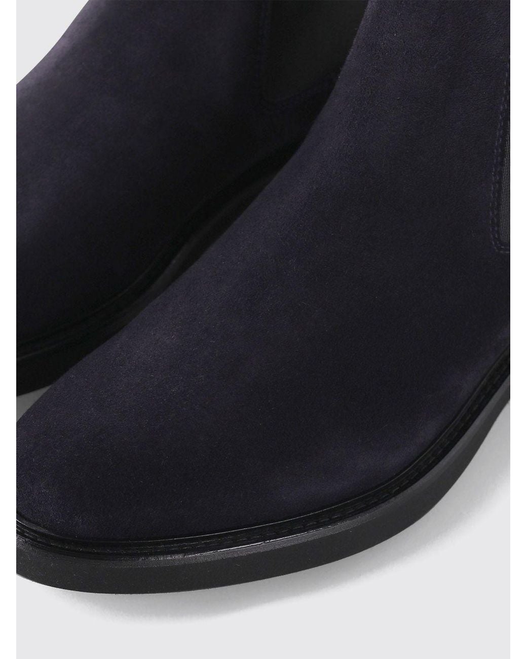 Doucal's Black Suede Chelsea Boots With Rear Pull Tab for men