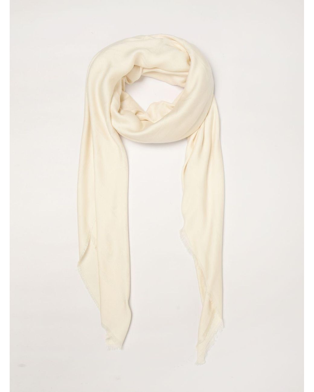Elisabetta Franchi Natural Solid Scarf