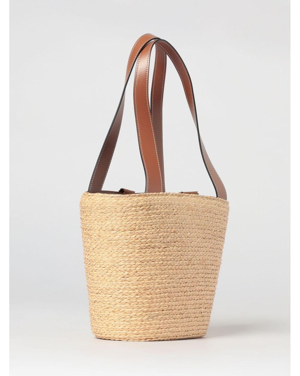 Roger Vivier Natural Viv' Skate Raffia Bag With Jewel Buckle