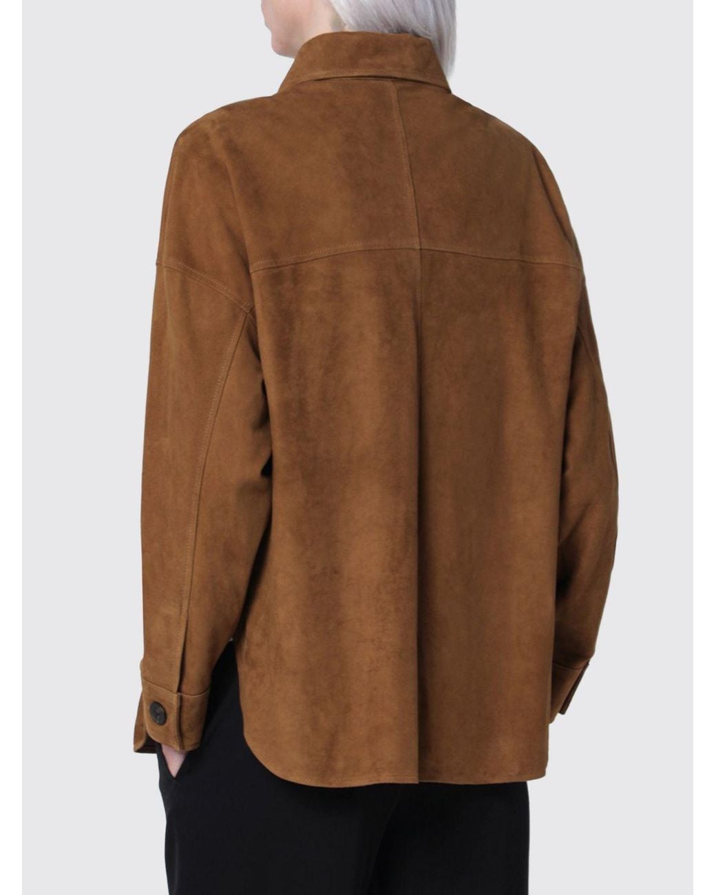 Giacca A Camicia di Arma in Brown