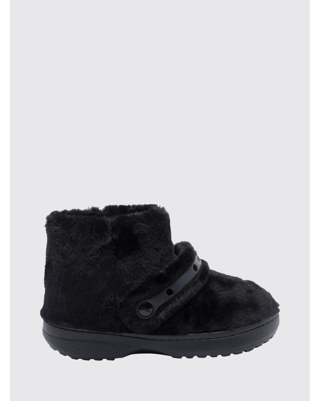 CROCSTM Black Classic Unfurgettable Faux Fur-Lined Eva Outdoor Boots for men
