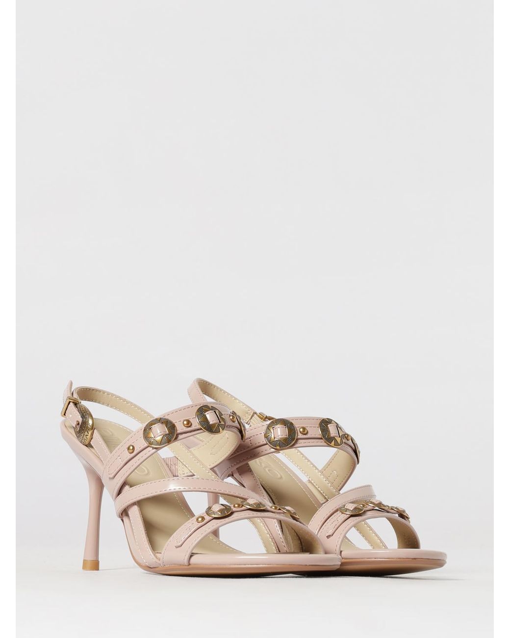 Pinko Natural Vanda Leather Sandals