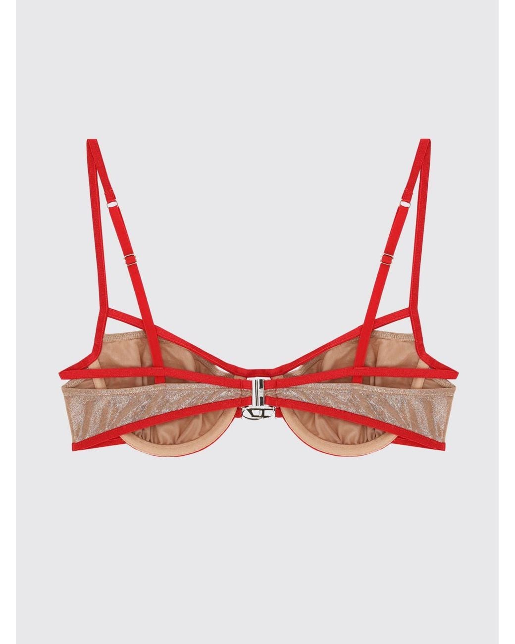 DIESEL Pink Underwired Bra With Contrast Edges