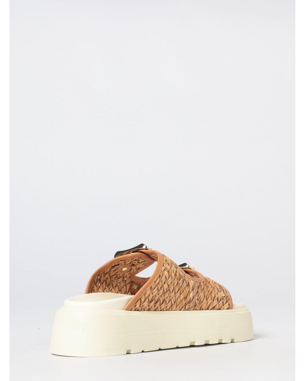 Casadei Natural Heeled Sandal