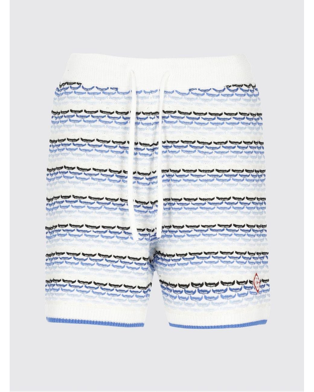 Casablanca Blue Woven Tracksuit Shorts for men